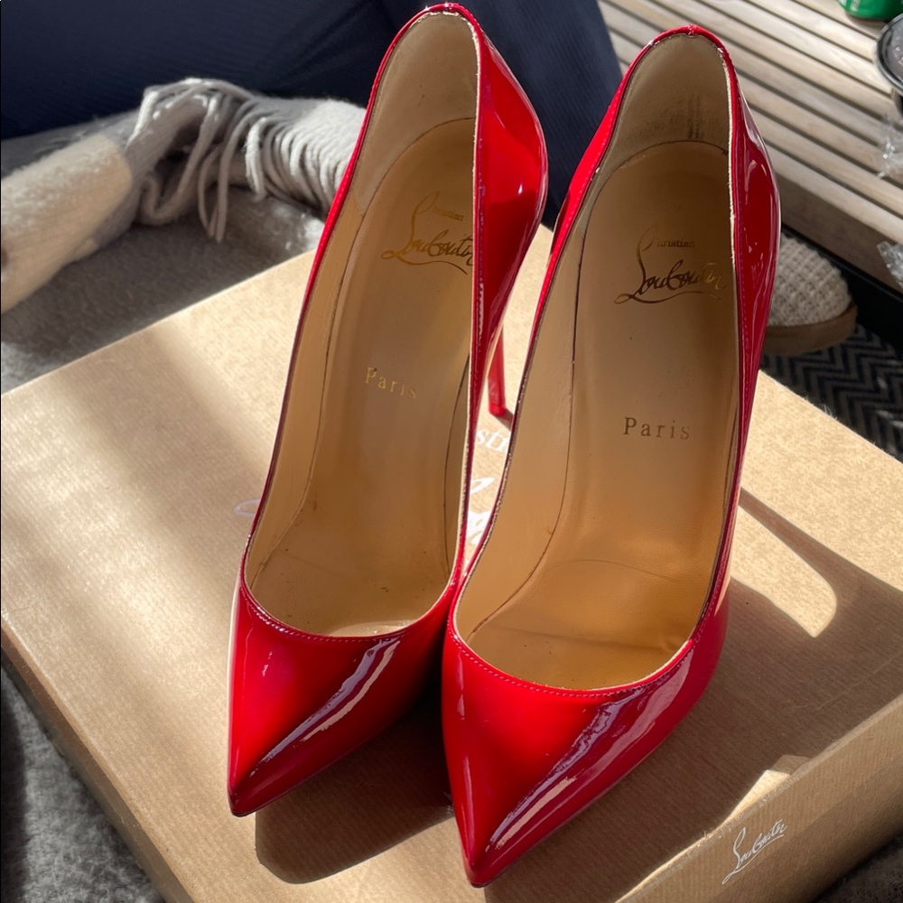 Christian Louboutin Glossy Red Heels
